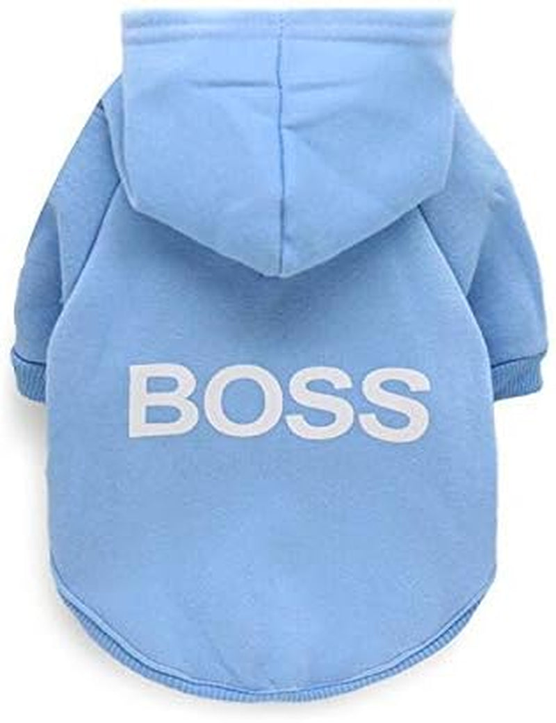 Dog Hoodie 2Pcs Pet Clothes Cat Dogs Sweatshirts Sweater Apparel Cute Printed Hooded Outfit Coat Jacket