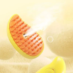 Steamy Dog Brush Electric Spray Cat Hair Brush 3 In1 Dog Steamer Brush for Massage Pet Grooming Removing Tangled and Loose Hair