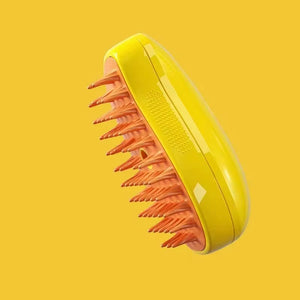Steamy Dog Brush Electric Spray Cat Hair Brush 3 In1 Dog Steamer Brush for Massage Pet Grooming Removing Tangled and Loose Hair