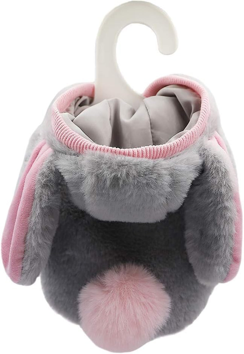 Dog Cat Costumes,Cute Dog Clothes,Cat Clothes,Pet Winter Warmly Costume Cosplay Cute Rabbit Style,Pink,Grey,Small